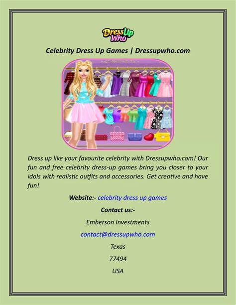 PPT - Celebrity Dress Up Games Dressupwho PowerPoint Presentation, free ...