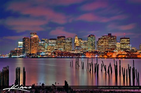 Boston Skyline City Buidlings Along the Bay | Royal Stock Photo