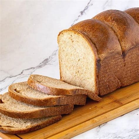 Whole Wheat Bread - Sandwich Bread Recipe - Veena Azmanov Kitchen