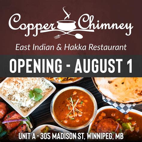 Menu at Copper Chimney restaurant, Winnipeg, 305 Madison St