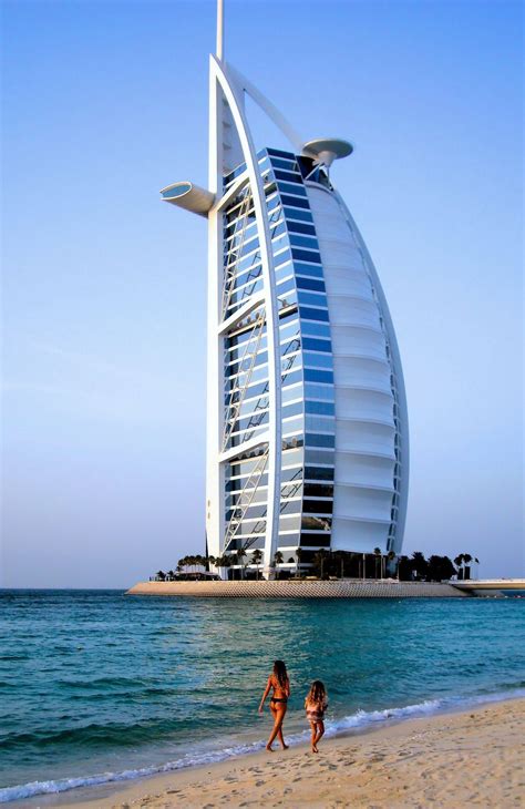 Burj Al Arab Hotel on Jumeirah Beach in Dubai, UAE - Encircle Photos