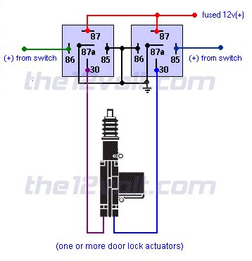 Door Lock Actuator Wiring Diagram - Wiring Site Resource