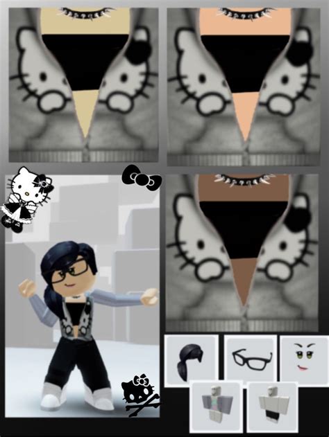 Free roblox t-shirt / hello kitty emo y2K collar | Hello kitty t shirt ...