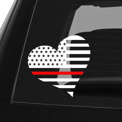 Thin Red Line Decal Back the Red Firefighter Car Decal Yeti | Etsy in 2022 | Thin blue line ...