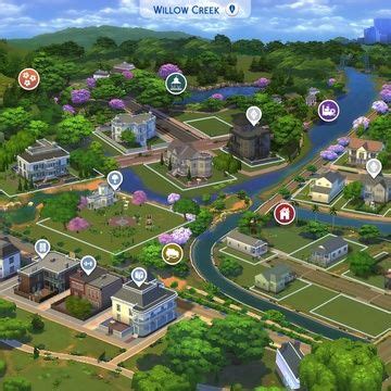 Willow Creek Map Replacement - DOWNLOAD | Patreon in 2023 | Willow creek, Creek, Sims cc