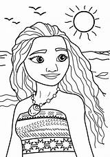 Moana Printable Coloring Pages sketch template