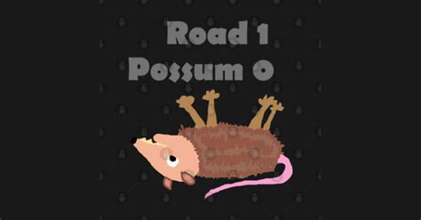 Funny Dead Possum Cartoon - Possum - T-Shirt | TeePublic