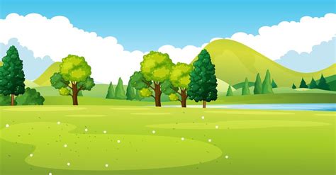 Free Cartoon Park Background