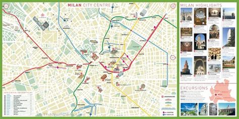 Milan tourist attractions map | Milan tourist attractions, Tourist map ...