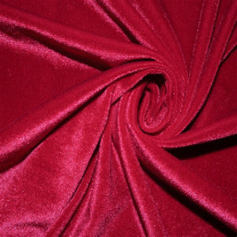 Red Velvet Fabric - Etsy