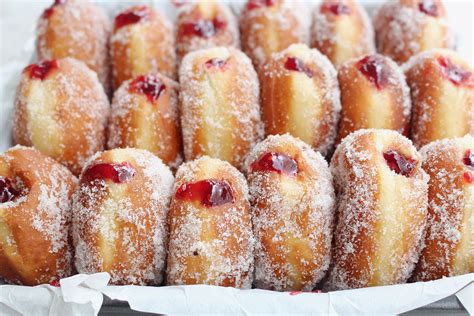 Raspberry Jam Donuts with Vanilla Sugar - The Sweet and Simple Kitchen