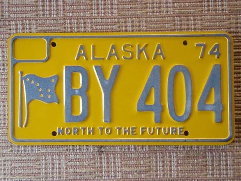 Alaska License Plate Vintage 1974 Plate FREE SHIPPING by lahaine