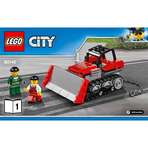 LEGO Bulldozer Break-In Set 60140 Instructions | Brick Owl - LEGO ...