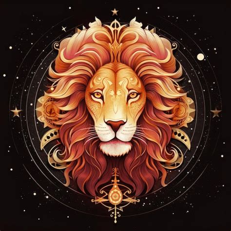 Premium AI Image | Leo zodiac sign