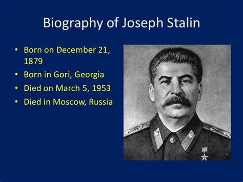 Biography of joseph stalin