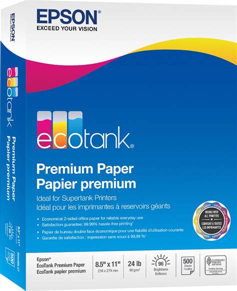 Epson EcoTank Premium Printer 8.5" x 11" 500-Counter Paper S041586-ET - Best Buy