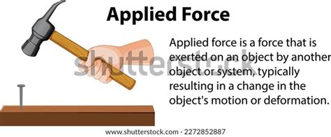 Explaining Applied Force Vector Graphics Illustration Stock Vector (Royalty Free) 2272852887 ...