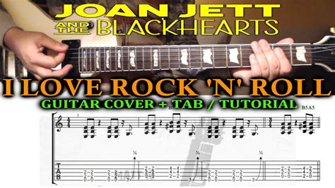 I LOVE ROCK N ROLL Guitar TAB Cover | Easy Rock Song TABS | Joan Jett ...