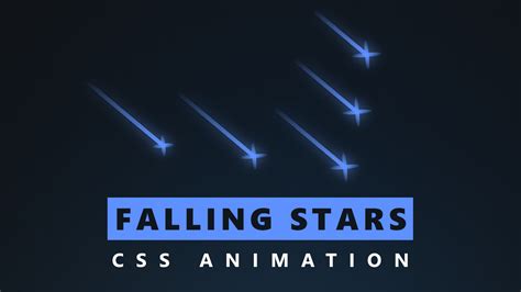 Falling Stars CSS Animation - Only Using CSS & HTML | Coding Snow | Creative Web Design ...