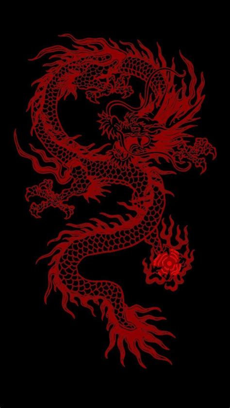 Cute dragon wallpaper for I phone | Red aesthetic grunge, Red and black ...