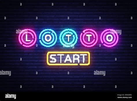 Lottery neon sign vector. Lotto Design template neon sign, Casino, celebration light banner ...