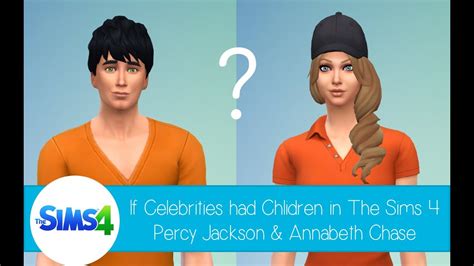 If Celebrities had Children in the Sims 4: Percy Jackson & Annabeth Chase - YouTube