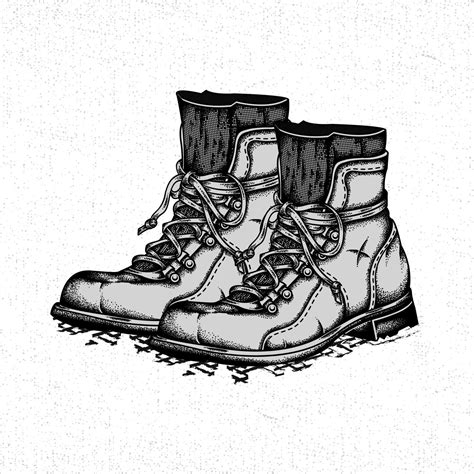 Hiking Boot Vector Illustration 9937858 Vector Art at Vecteezy