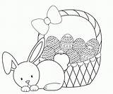 Easter Basket Coloring Pages  Best For Kids sketch template