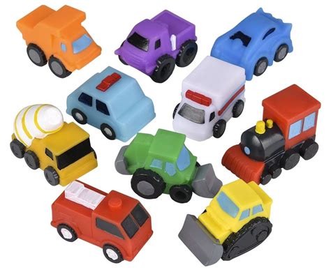 2" RUBBER VEHICLE ASSORTMENT (25PK) | Mardi Gras Light Ups