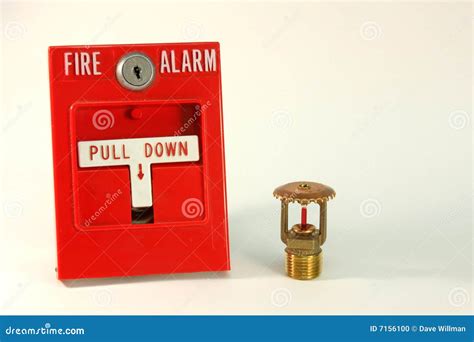 Fire Alarm Pull Station Stock Photo - Image: 7156100