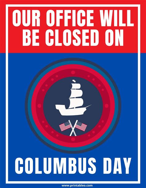 17+ Columbus Day Sign | Printable Open, Closed Signs