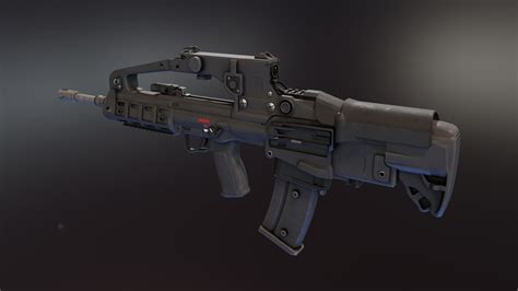 3D VHS2 Assault Rifle - TurboSquid 2081487