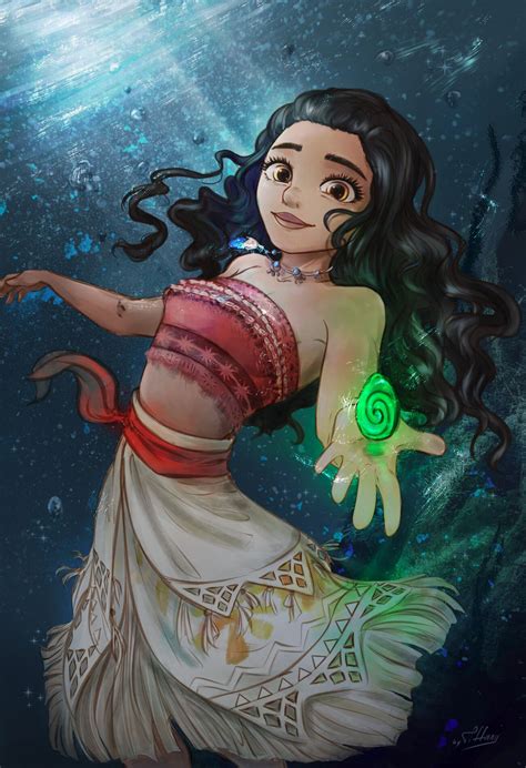 Moana [fanart] by Alina Kroitor | Disney moana art, Disney princess art, Disney princess fan art