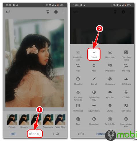 Cách làm nét ảnh bằng Snapseed trên điện thoại Android, iPhone