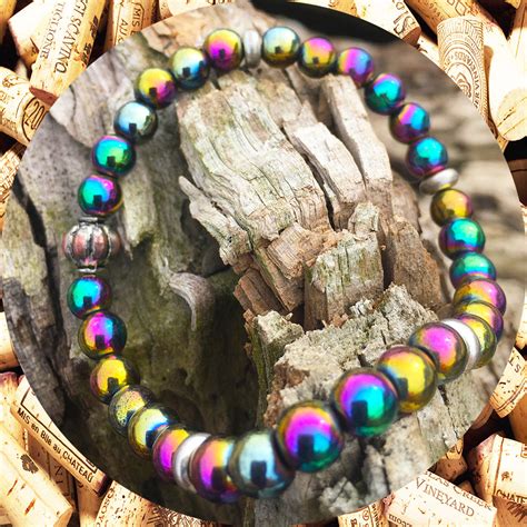 Rainbow Hematite Bracelet - Kimi Designs