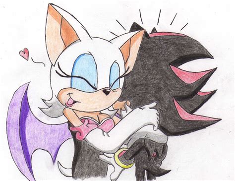 Shadow and Rouge Hug - Shadow and Rouge Fan Art (24572160) - Fanpop