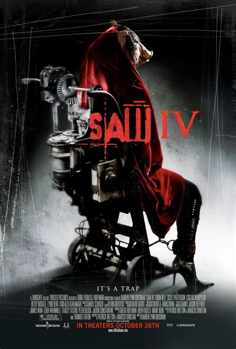 The horror continues | Saw iv, Creepy movies, Thriller movies