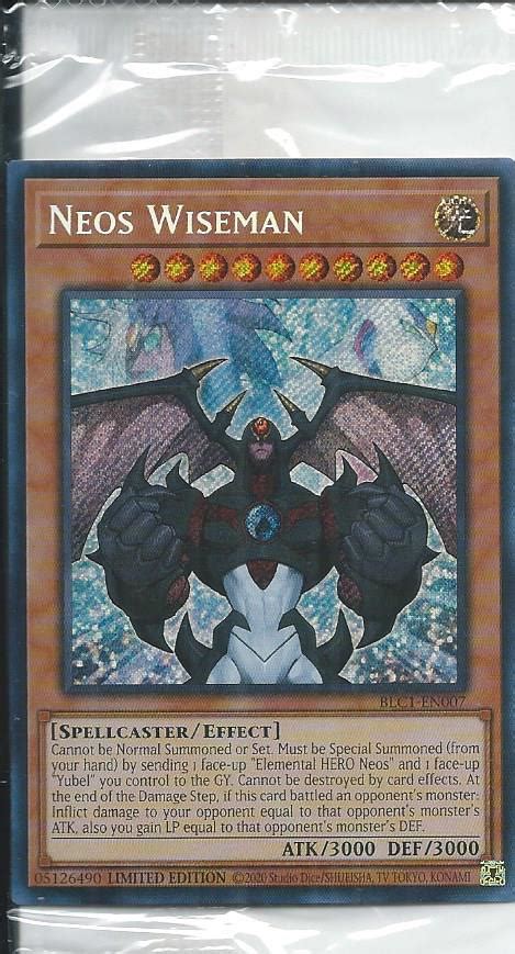 BLC1-EN007 “Neos Wiseman” Secret Rare Effect Monster – Konoha Store Chile