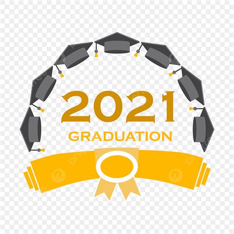 Graduation Design Vector Hd PNG Images, Graduation 2021 Golden Logo Designs, Golden Graduation ...