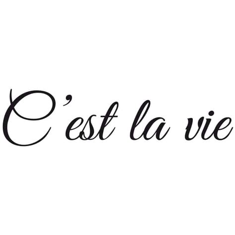 Wall sticker C'est la vie | wall-art.com