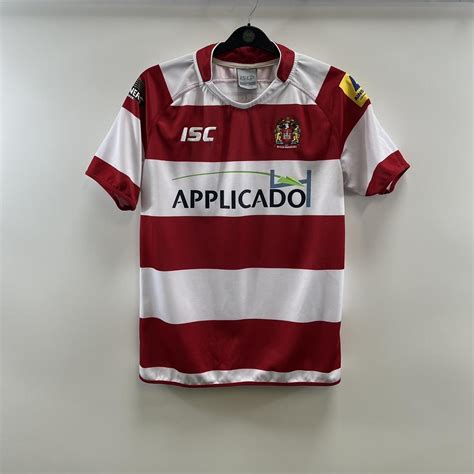 Wigan Warriors Home Rugby Shirt 2013/14 Adults... - Depop