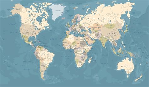 World Political Map Wallpaper
