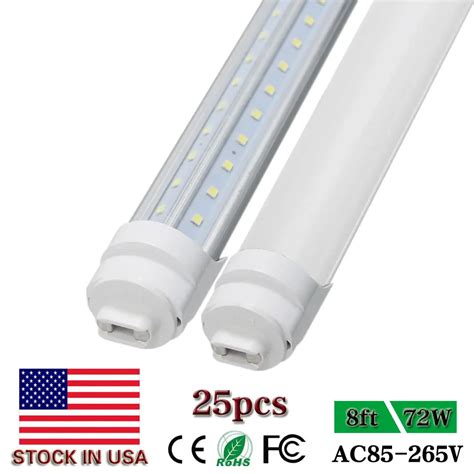 25pcs Led Tube Lamp R17D V Shaped 8 ft LED Tube Light Cold White 2400mm 8ft Led Tube T8 Light ...