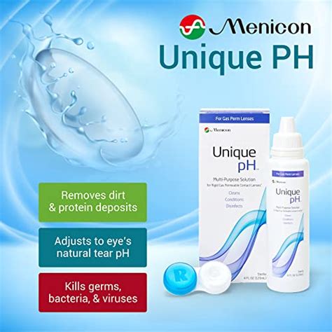 Menicon Unique pH Multi-Purpose Contact Lens Solution With Lens Case (4 Fluid Ounces) | Pricepulse