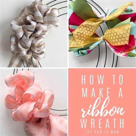 How to Make a Ribbon Wreath - Easy! • The How To Mom