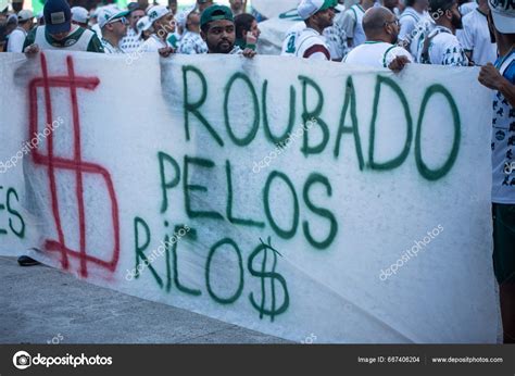 Palmeiras Fans Protest Brazilian Soccer Championship July 2023 Sao Paulo – Stock Editorial Photo ...