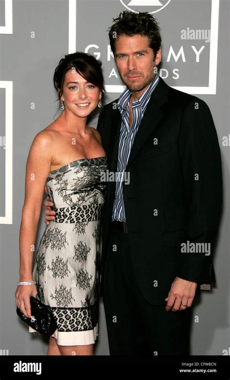 Feb 11, 2007; Los Angeles, CA, USA; GRAMMYS 2007: ALYSON HANNIGAN and husband arriving at the ...