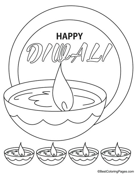 Printable Diwali Coloring Pages - prntbl.concejomunicipaldechinu.gov.co