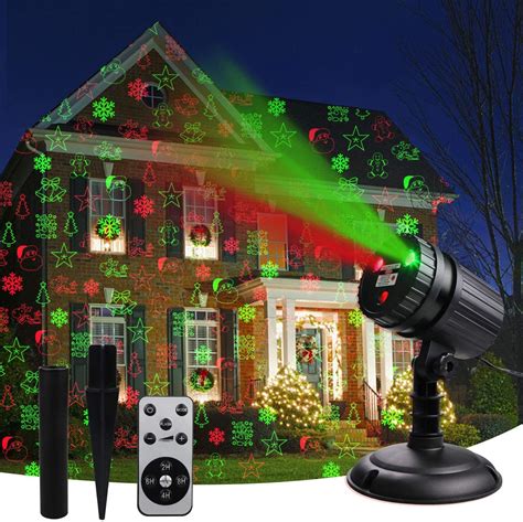 Christmas Laser Projector Lights, 8 Patterns Led Projection Lights with Remote | Laser christmas ...