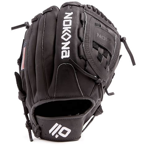 Nokona AmericanKip Black 12 Inch A-1200C-BK Baseball Glove - Walmart.com - Walmart.com